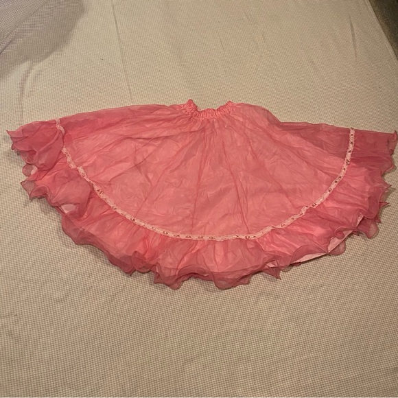 Pink Ruffled Circle Skirt - Picture 2 of 7